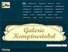 Tablet Screenshot of galerie-kemptnertobel.ch